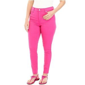 Crown & Ivy Hot Pink Skinny Pants Sz 22